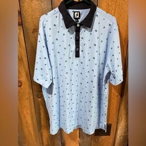 FootJoy Modern Blue and Black Polo Shirt
